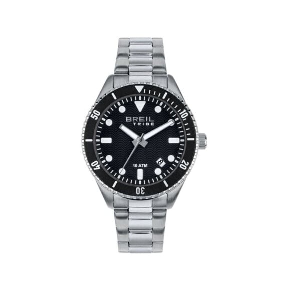 Мужские часы Breil EW0716 Чёрный Серебристый (Ø 39 mm)