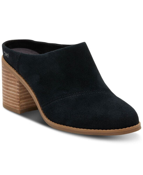 Women's Evelyn Stacked-Heel Mules