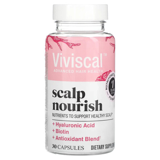 Витамины и БАДы Viviscal Для здоровья кожи Scalp Nourish, 30 капсул