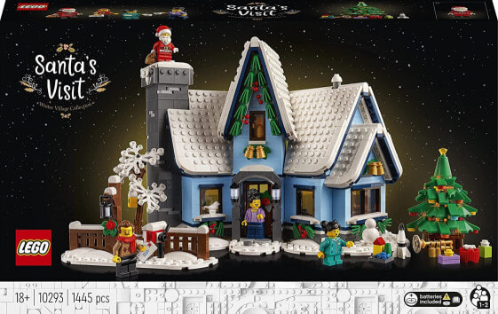 Конструктор LEGO "Визит Санты", 1445 деталей, 27х16х19 см, 10293, для детей