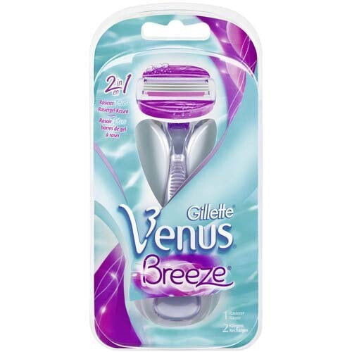 Gillette Oceana Venus Breeze Razor Станок для бритья женский + 2 сменные картриджи