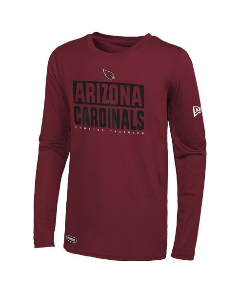 Men's Cardinal Arizona Cardinals Combine Authentic Offsides Long Sleeve T-shirt