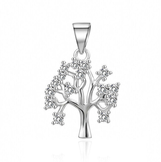 Charming silver pendant with zircons Tree of Life AGH768