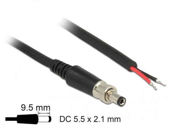 Delock 89907 - 0.95 m - Cable - Current / Power Supply 0.95 m