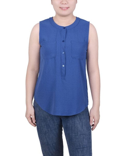 Petite Sleeveless Air Flow Blouse