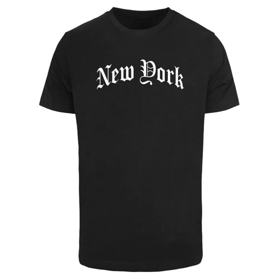 MISTER TEE New York Wording short sleeve T-shirt