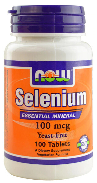 NOW Foods Selenium Селен 100 мкг 100 таблеток
