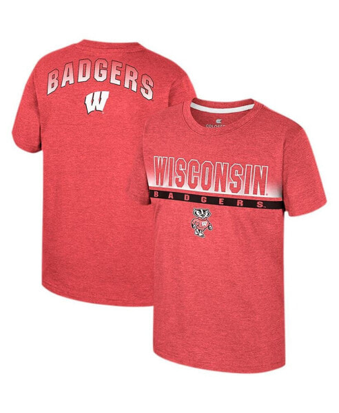 Футболка для малышей Colosseum красная Wisconsin Badgers Finn