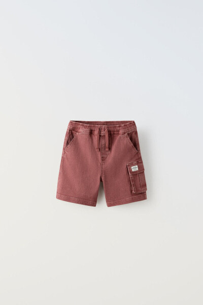 Super stretch cargo bermuda shorts