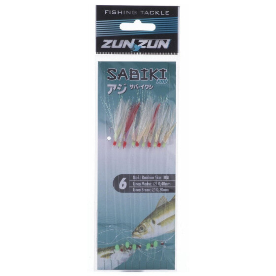 Приманка для рыбалки ZUNZUN Sabiki Rainbow Fish 10 Feather Rig 8