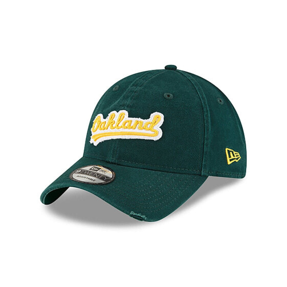 [60003746] Mens New Era MLB Core Classic Distressed Patch 9Twenty - Oakland A's