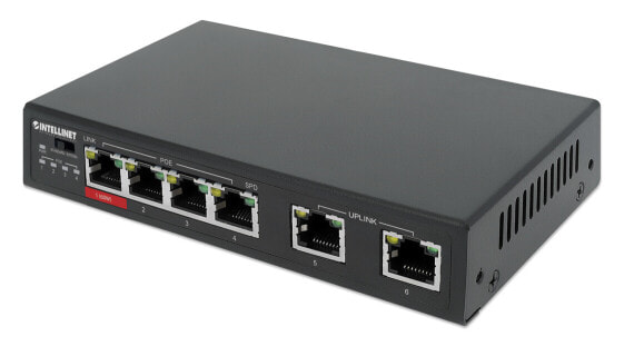 Intellinet 6-Port Fast Ethernet Switch 4 PoE-Ports - Switch - 0.1 Gbps