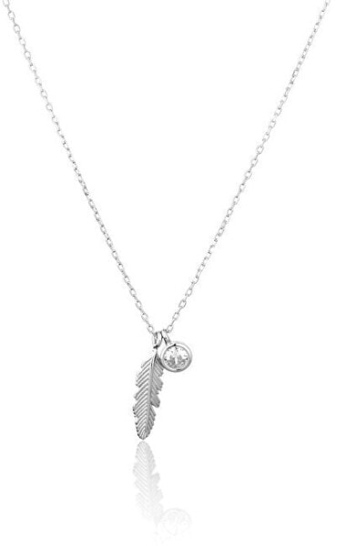 Charming silver necklace SVLN0306XF6BI42 (chain, 2x pendant)