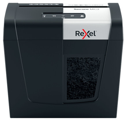 Rexel Secure MC3 - Cross shredding - 2x15 mm - 10 L - 125 sheets - 60 dB - Buttons