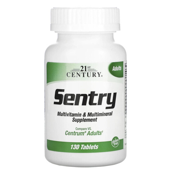 Мультивитаминный и мультиминеральный комплекс для взрослых 21st Century Sentry, 130 таблеток.