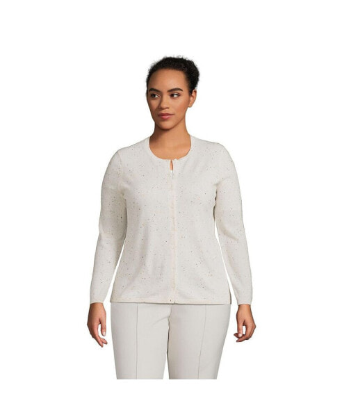 Plus Size Cashmere Cardigan Sweater