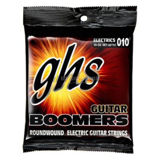 GHS E-Guit.Strings, 10-52, Boomers Nickel Plated Roundwound