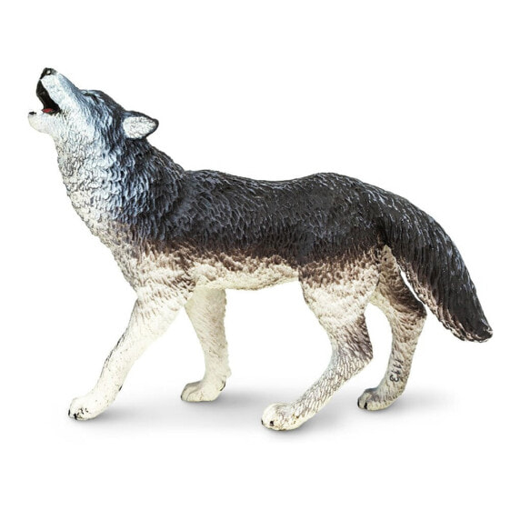 Фигурка Safari Ltd Gray Wolf Howling Figure Life Cycle of a Gray Wolf (Цикл жизни серого волка)