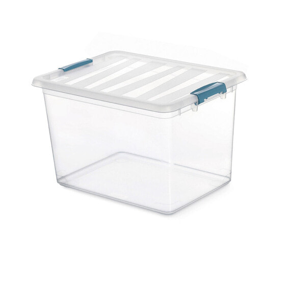 Универсальная коробка Domopak Living Katla с ручками прозрачная 20 L полипропилен