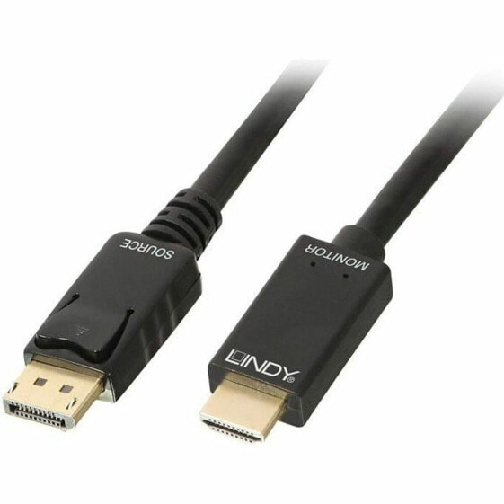 Адаптер DisplayPort на HDMI Lindy 36922 черный