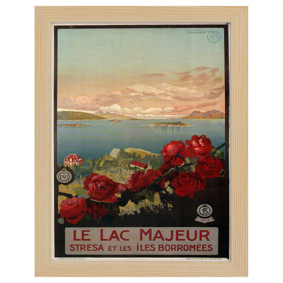 Bilderrahmen Poster Le Lac Majeur