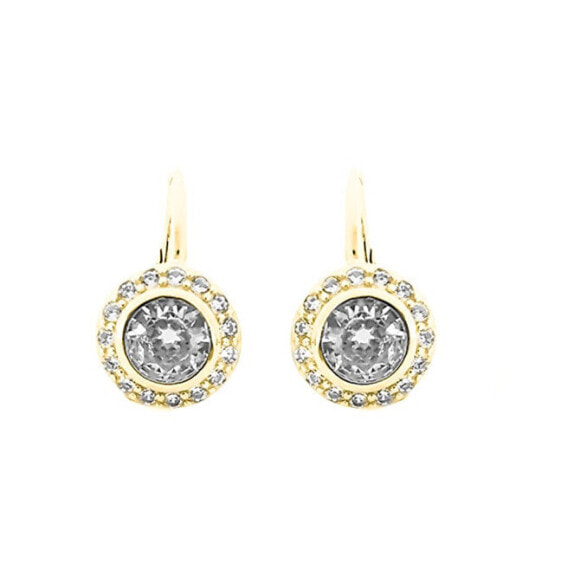Decent gold-plated earrings with zircons SVLE0481SH2GO00