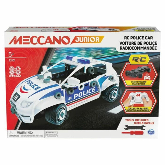 Машинка на радиоуправлении Meccano Junior STEM Машинка на радиоуправлении Полицейская машина