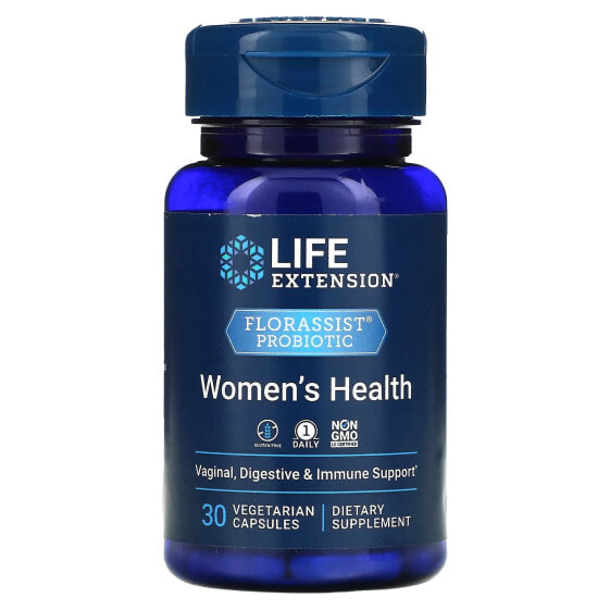 FLORASSIST Probiotic, Women's Health, 30 Vegetarian Capsules