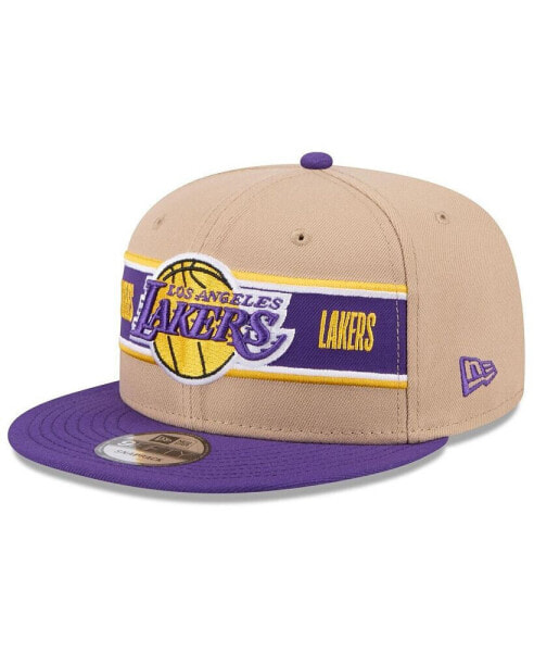 Men's Tan/Purple Los Angeles Lakers 2024 NBA Draft 9FIFTY Snapback Hat