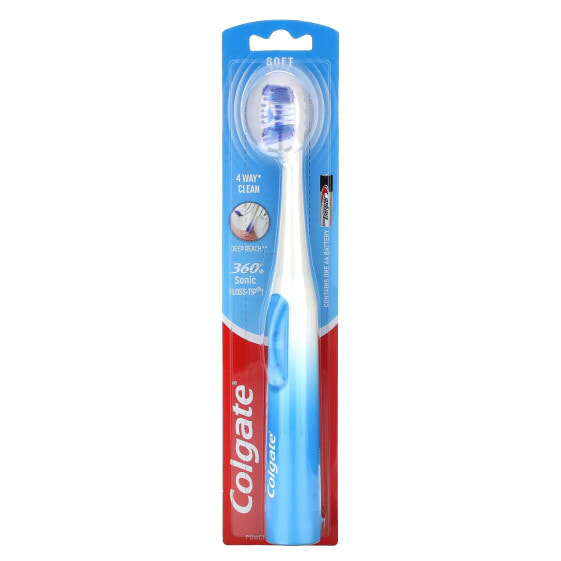 360 Sonic Floss-Tip, Powered Battery Toothbrush, 1 Toothbrush