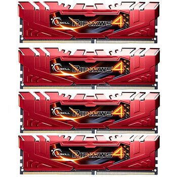 G.Skill Ripjaws 32GB DDR4-2666Mhz - 32 GB - 4 x 8 GB - DDR4 - 2666 MHz - 288-pin DIMM - Red