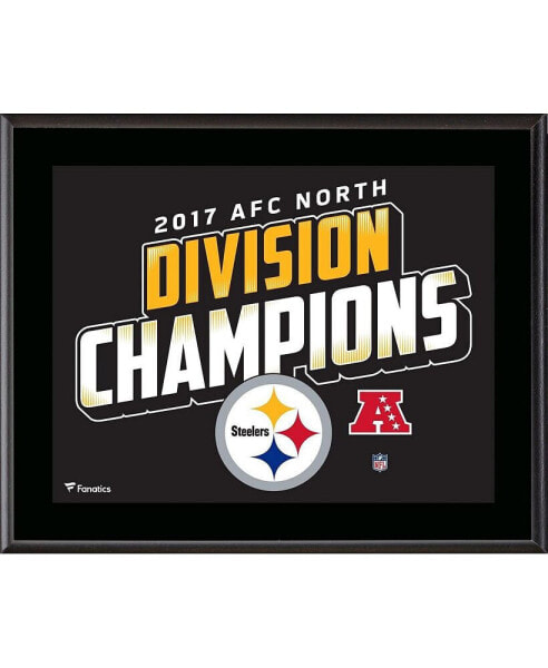 Pittsburgh Steelers 10.5" x 13" 2017 AFC North Champions Sublimated Plaque
