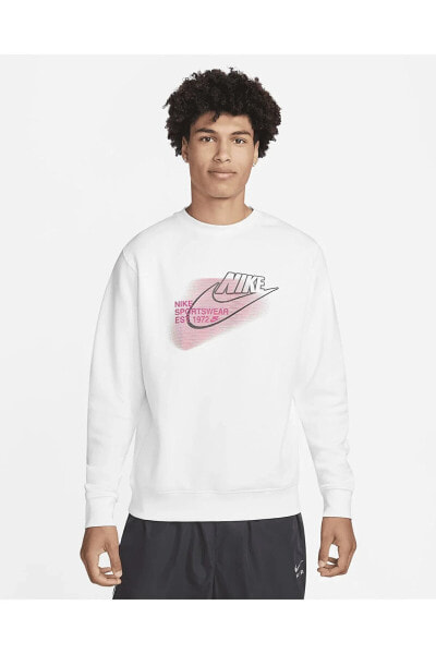 Толстовка мужская Nike Sportswear Beyaz Erkek Sweatshirt Fd0415-100