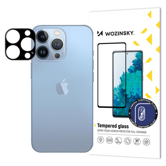 Защитное стекло Wozinsky для камеры iPhone 15 Pro Max, черное 9H