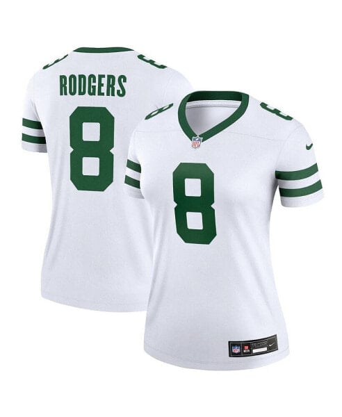 Women's Aaron Rodgers Spotlight White New York Jets Alternate Legend Player Jersey