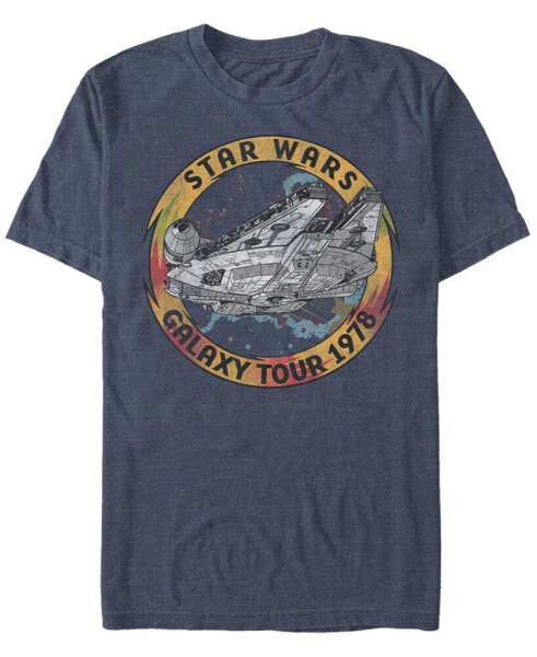 Men's Star Wars The Rise of Skywalker Vintage-Like Galaxy Tour Short Sleeve T-shirt