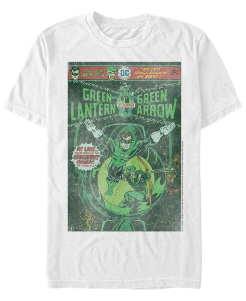 Dc Men's Green Lantern Starring Green Arrow Comic Cover Short Sleeve T-Shirt