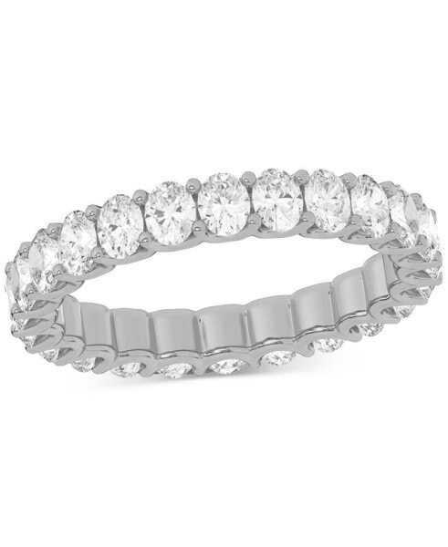 Diamond Oval-Cut Eternity Band (2 ct. t.w.) in Platinum or 14k Gold