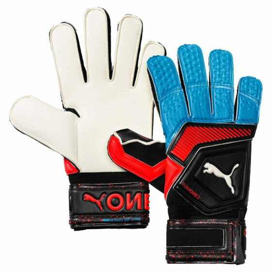 Вратарские перчатки PUMA One Grip 1 Regular Cut для мужчин Black 041470-21