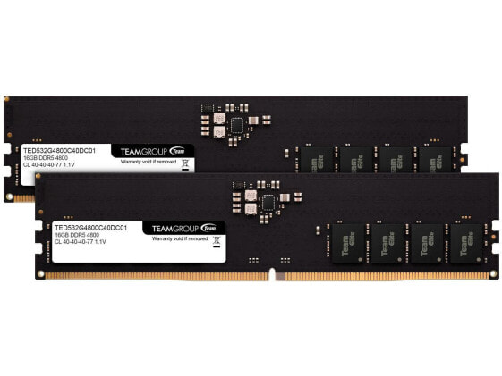 Team Elite 32GB (2 x 16GB) 288-Pin PC RAM DDR5 4800 (PC5 38400) Desktop Memory M