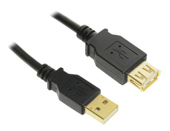 InLine USB 2.0 Verlängerung, vergoldete Kontakte - 5m