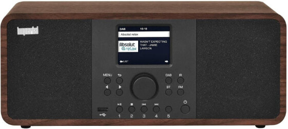 Imperial DABMAN i205 CD Internet Radio / DAB+ (Stereo Sound, FM, CD Player, WLAN, LAN, Bluetooth, Streaming Services (Spotify, Napster and More) with Power Supply) Brown