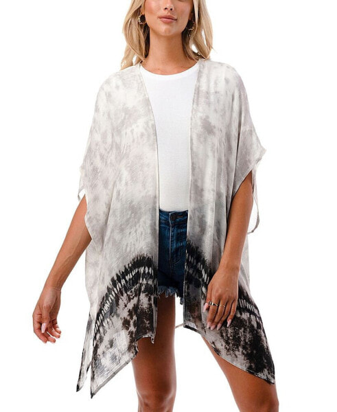 Women's Lightweight Ombre Tie Dye Kimono Wrap