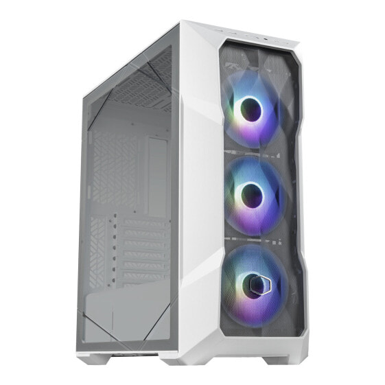 Cooler Master MasterBox TD500 Mesh V2 - Midi Tower - PC - White - ATX - micro ATX - SSI CEB - Mini-ITX - EATX - Mesh - Tempered glass - Plastic - Steel - Multi