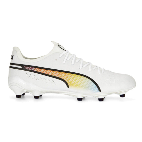 Puma King Ultimate Icon Firm GroundAg Soccer Cleats Mens White Sneakers Athletic