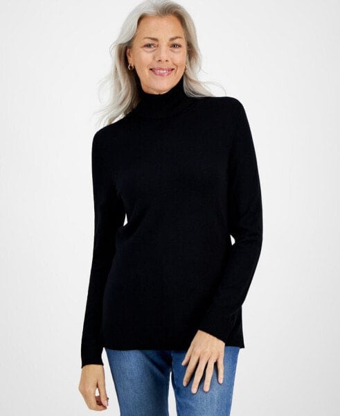 Women's Turtleneck Long-Sleeve Sweater, Created for Macy's