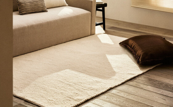 Wool and cotton rug