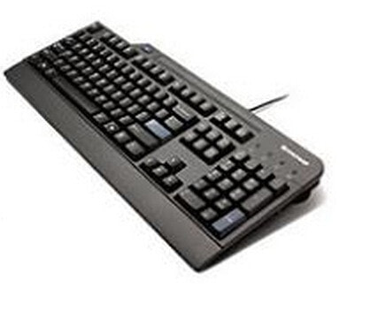 Lenovo 4X30E51035 - Full-size (100%) - Wired - USB - QWERTY - Black