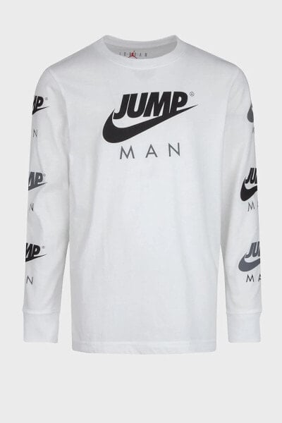 Erkek Çocuk Beyaz Jordan Jumpman Trıple Threat Sweatshirt