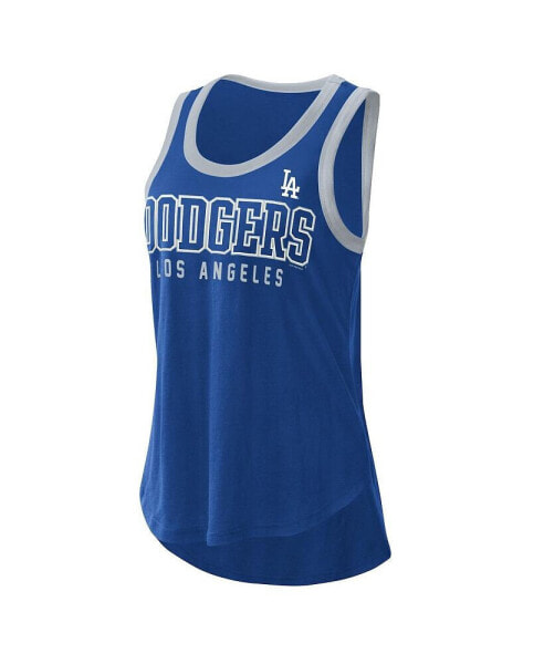 Women's Royal Los Angeles Dodgers Clubhouse Tank Top
